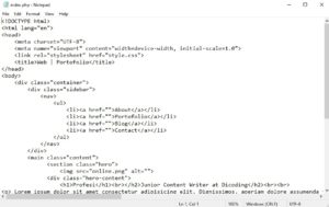 code html sederhana